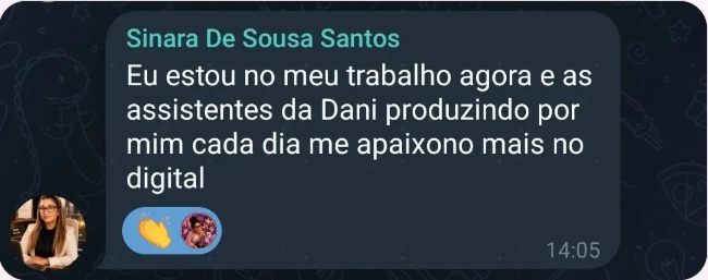 Depoimento de Sinara sobre as assistentes de IA da Dani