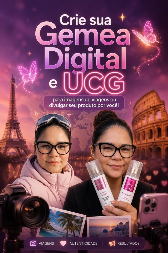 Crie sua Gêmea Digital e conteúdos UGC